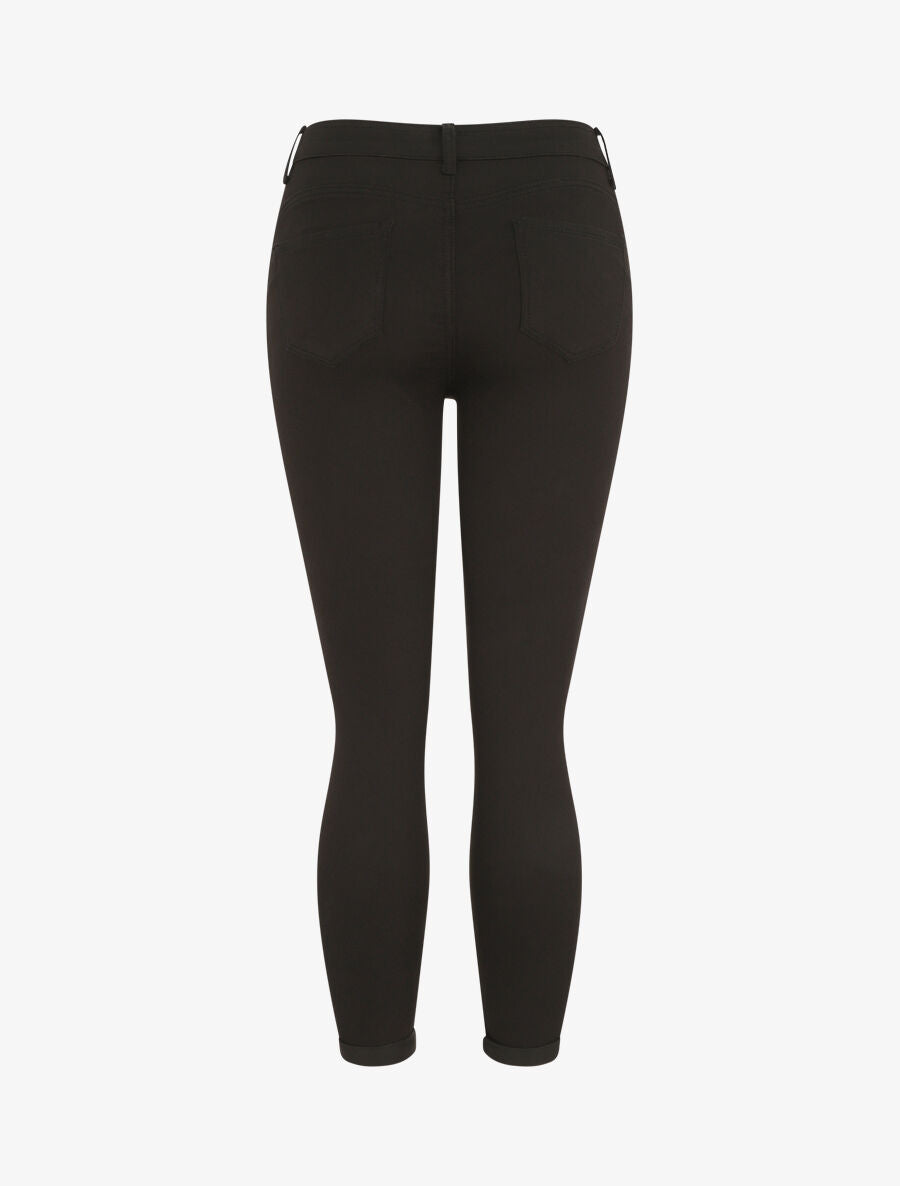 Jean push up à revers coupe skinny - Noir - 3
