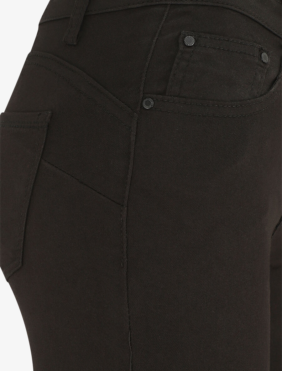 Jean push up à revers coupe skinny - Noir - 4