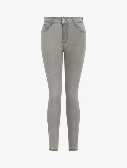 Jean push up coupe droite - Gris - 4