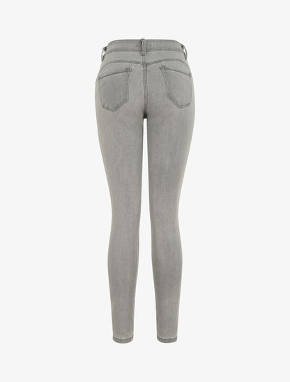 Jean push up coupe droite - Gris - 2