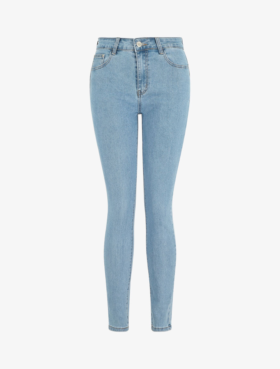 Jean push up coupe droite - Bleu - 1