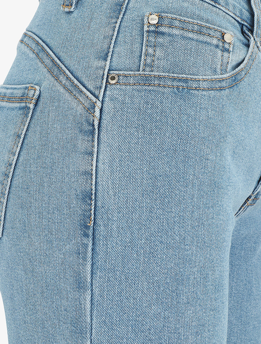 Jean push up coupe droite - Bleu - 3