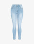 Jean push up délavé coupe slim - Bleu ciel - 1