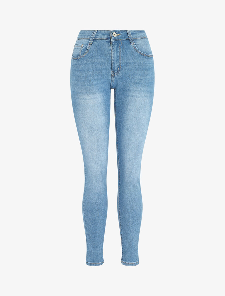 Jean push up coupe slim - Bleu - 1