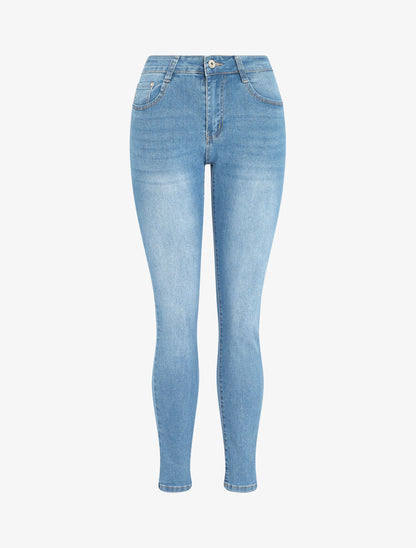 Jean push up coupe slim - Bleu - 1