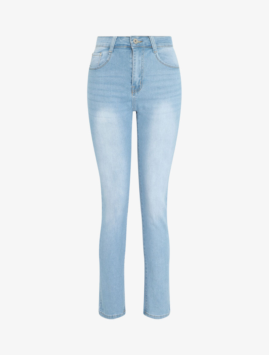 Jean push up grande taille coupe slim - Bleu clair - 1