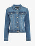 Veste en jean délavée - Bleu - 5