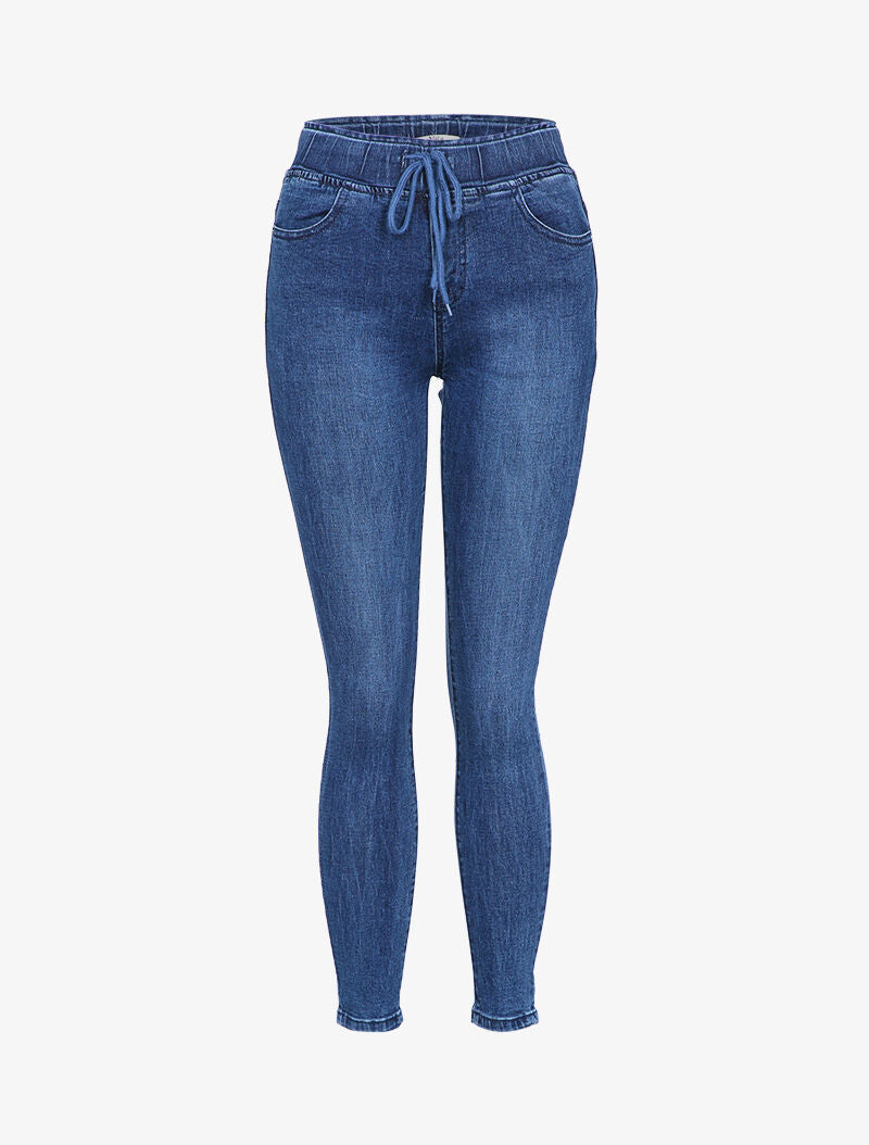 Jogpant basique en jean - Denim foncé - 4
