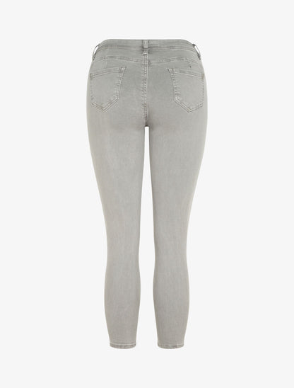 Jean skinny uni push up taille standard - Gris clair - 2