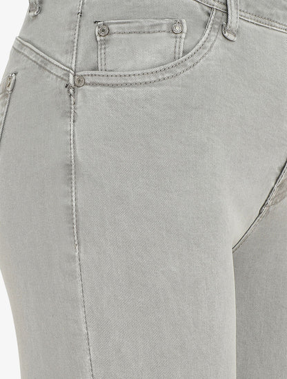 Jean skinny uni push up taille standard - Gris clair - 3