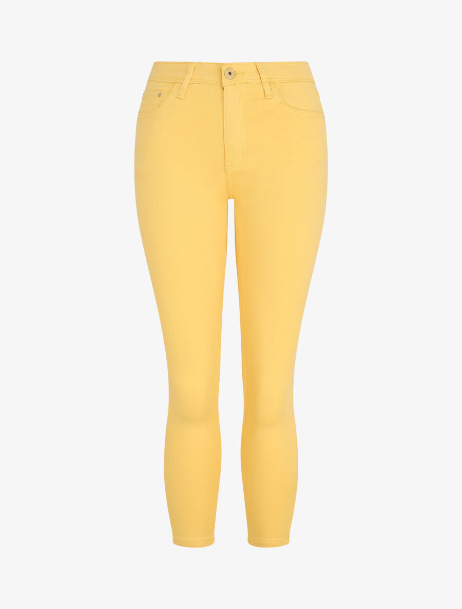 Jean skinny uni push up taille standard - Jaune - 5