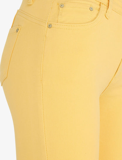 Jean skinny uni push up taille standard - Jaune - 3