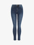 Jean skinny push up taille standard - Bleu foncé - 1
