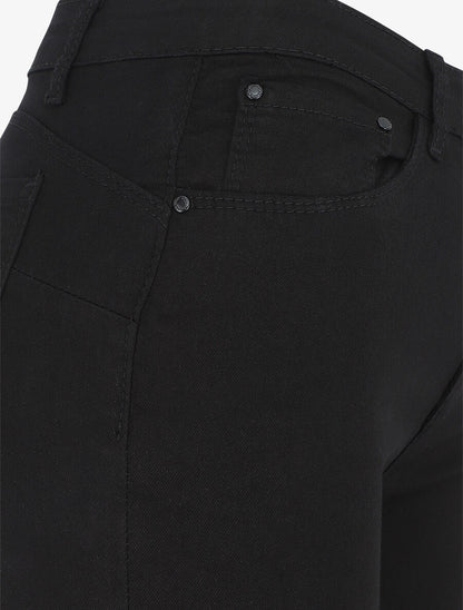 Jean uni coupe skinny - Noir - 3
