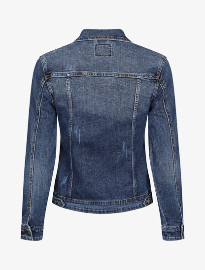 Veste en jean ajustée - Bleu - 2