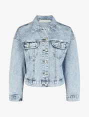 Veste en jean oversize - Bleu clair - 4