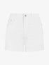Short en jean taille haute - Blanc - 1