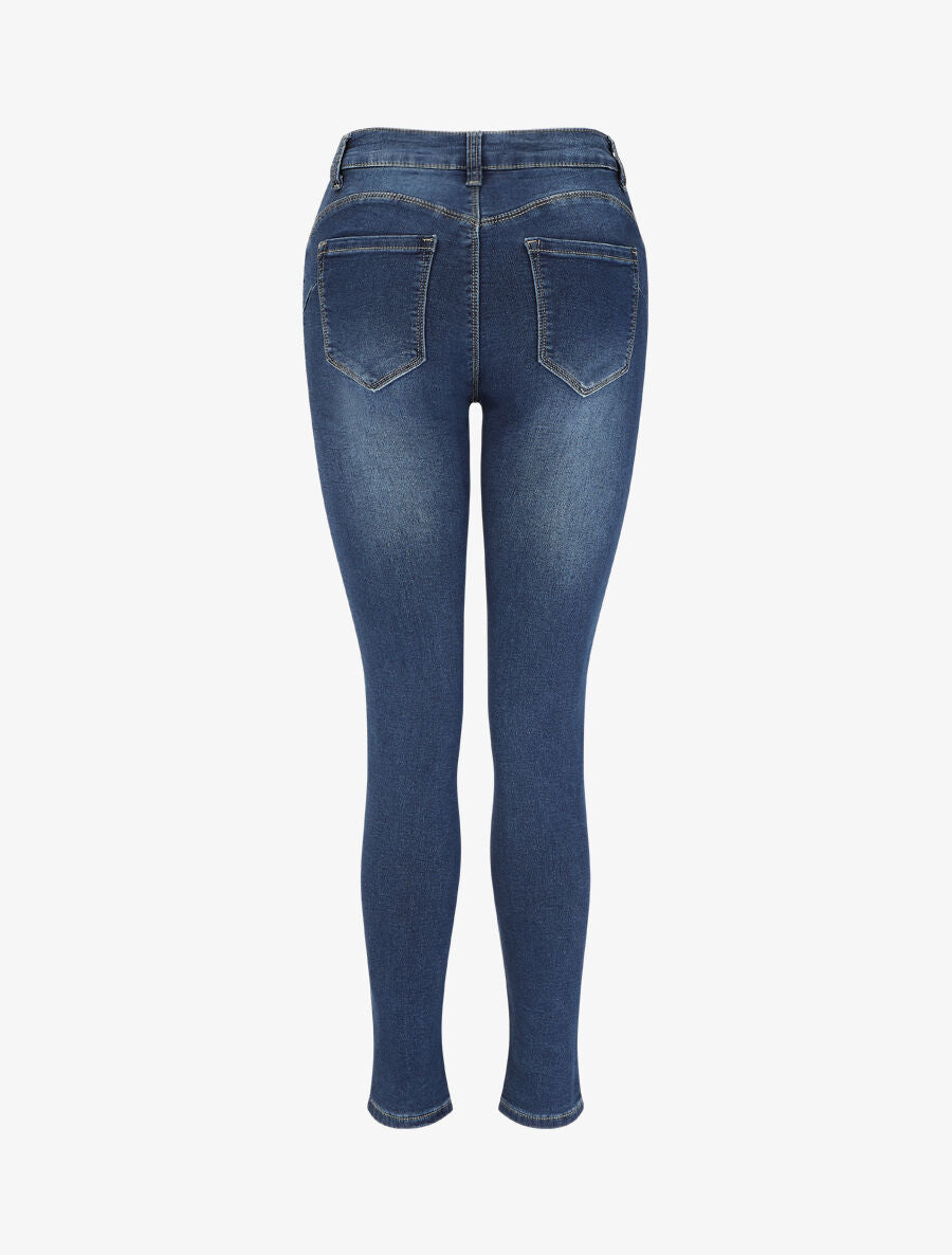 Jean push up coupe slim - Bleu - 4