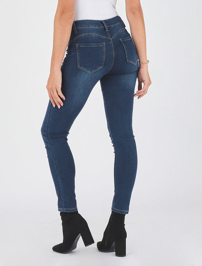 Jean push up coupe slim - Bleu - 2