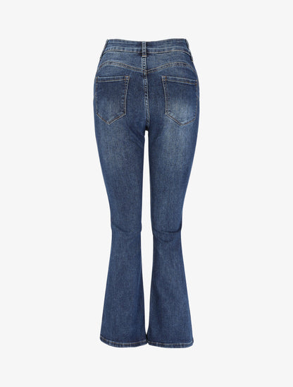Jean push up coupe flare - Bleu - 2