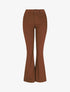Jean uni taille standard coupe flare - Marron - 1