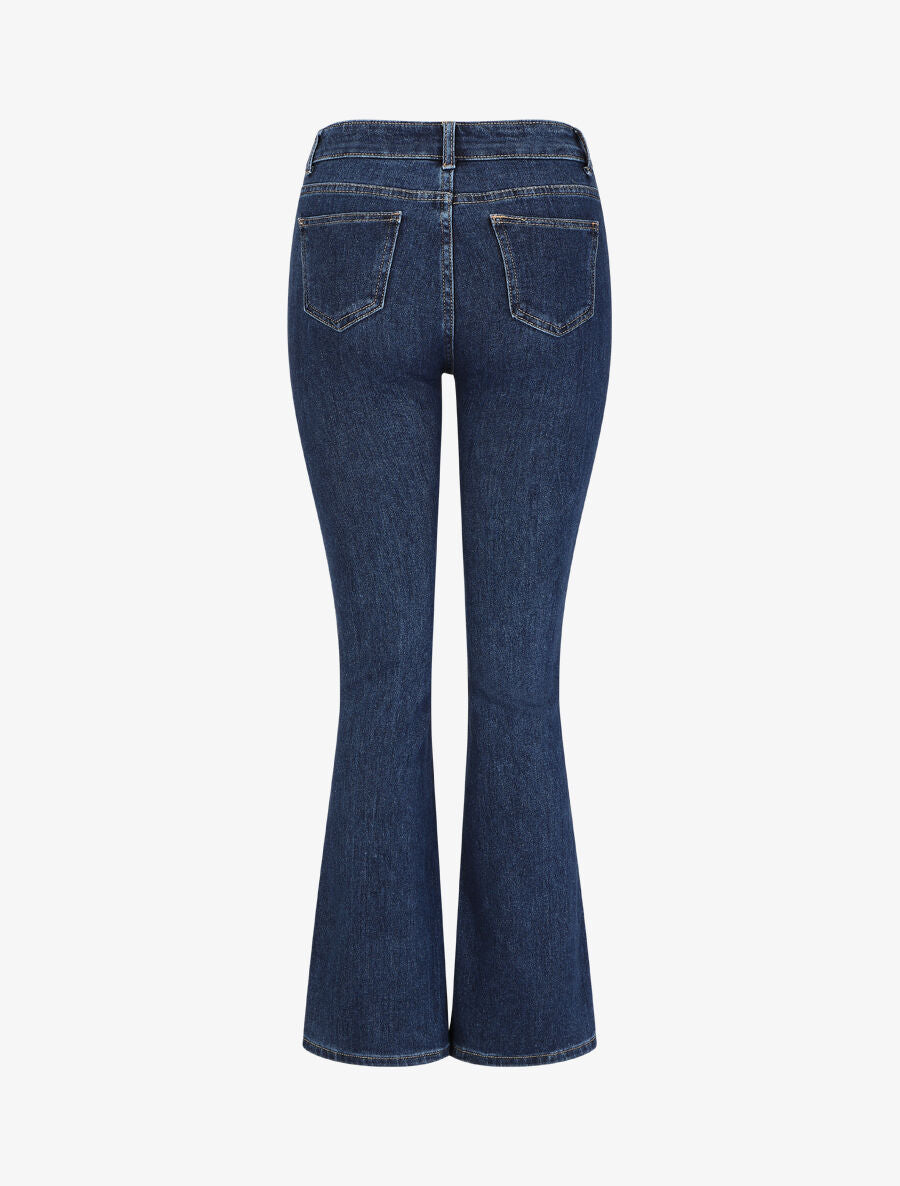Jean flare taille standard - Bleu brut - 2