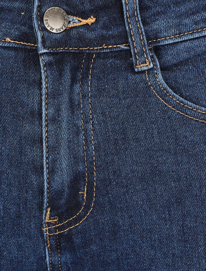 Jean flare taille standard - Bleu brut - 3