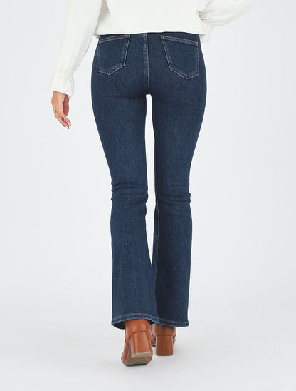 Jean flare taille standard - Bleu brut - 5