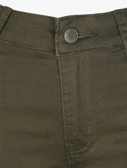 Jean skinny grande taille push up - Kaki - 3