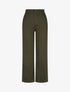 Jean droite taille haute uni - Kaki - 1