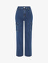 Jean style cargo coupe boyfriend - Bleu - 1