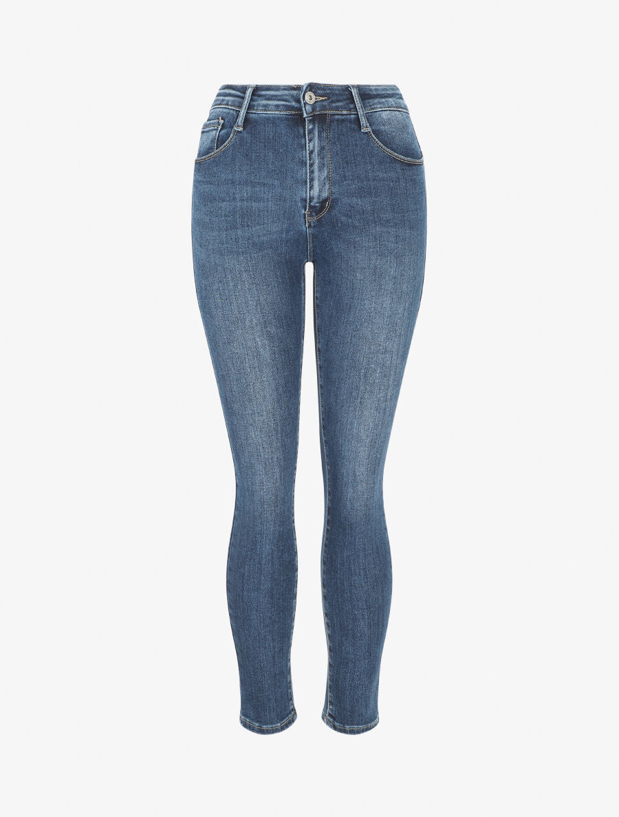 Jean push up coupe slim - Bleu - 1