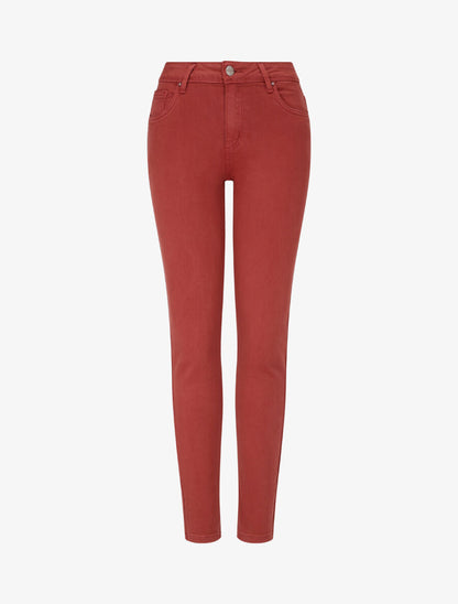 Jean uni classique coupe slim - Rouille - 4
