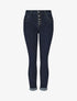 Jean à taille haute coupe mom fit - Bleu - 1