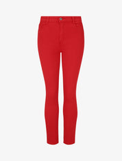 Jean grande taille coupe skinny taille standard - Rouge - 4