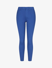 Jean uni push up coupe skinny - Bleu roi - 1