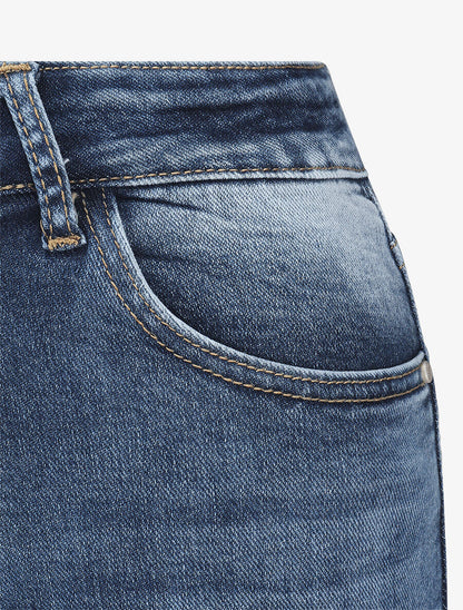 Jean délavé coupe skinny - Bleu - 3