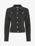 Veste en jean droite - Noir - 1
