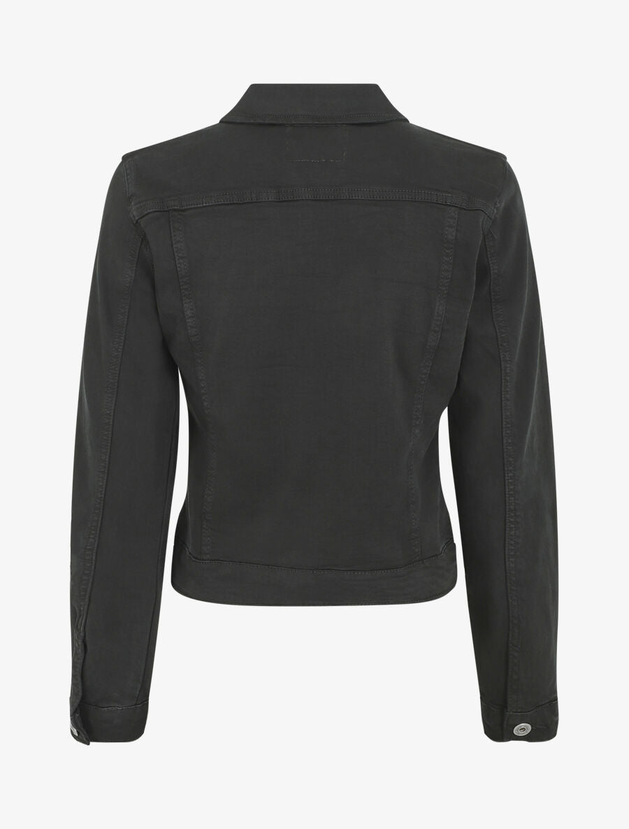 Veste en jean droite - Noir - 2