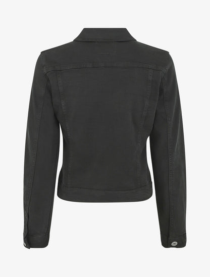 Veste en jean droite - Noir - 2