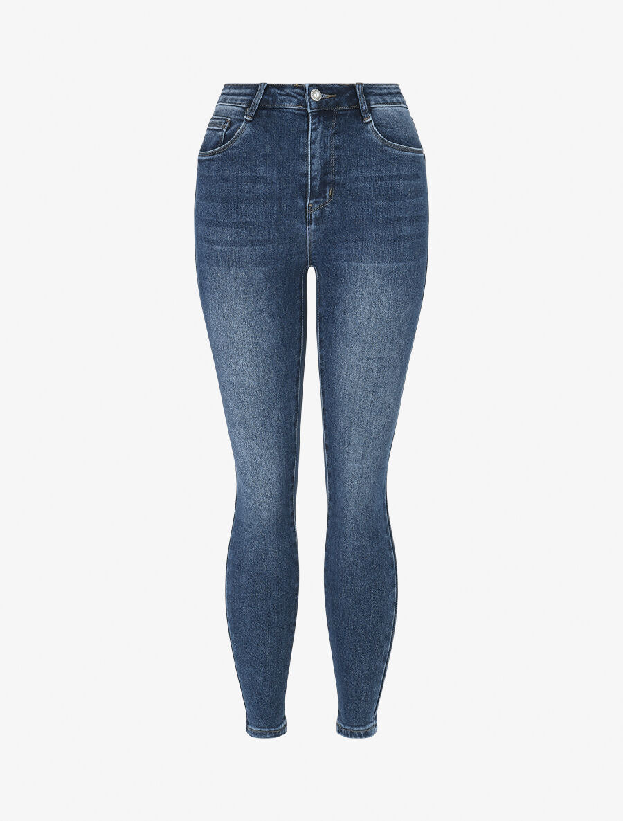 Jean basique coupe skinny - Bleu - 1