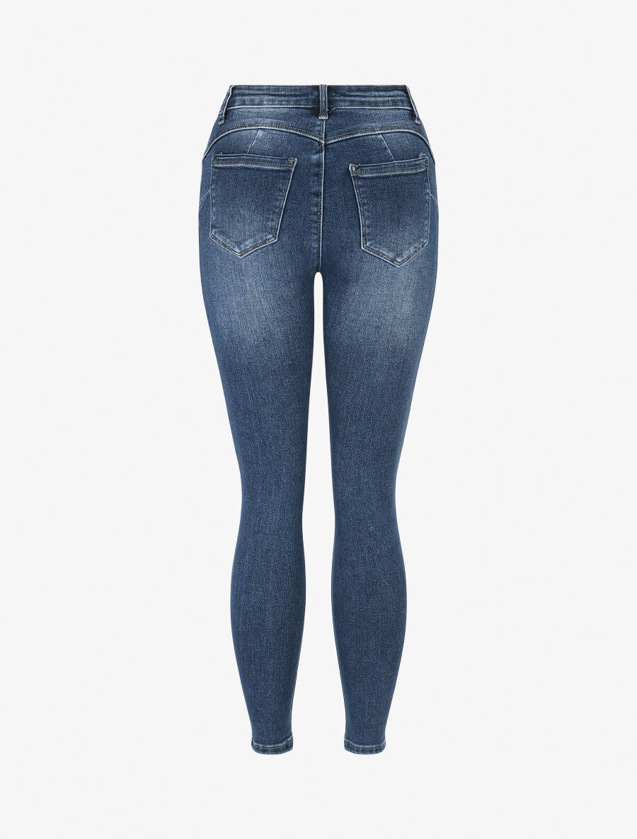 Jean basique coupe skinny - Bleu - 2