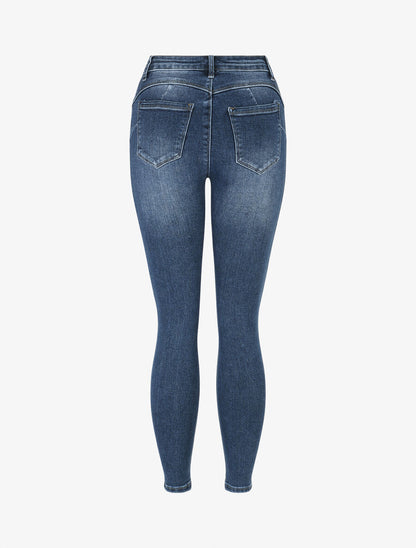 Jean basique coupe skinny - Bleu - 2