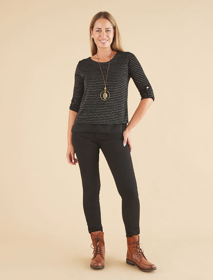 Jean slim push-up basique - Noir - 4