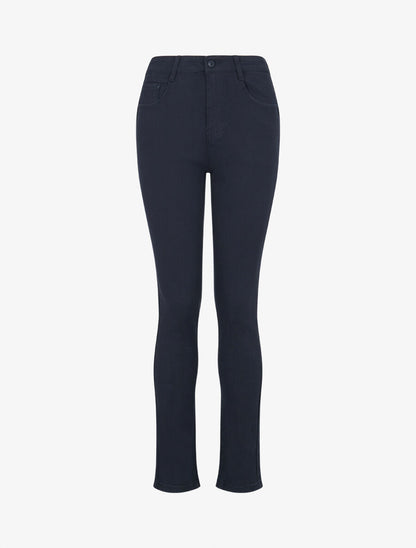 Jean slim push-up basique - Marine - 1