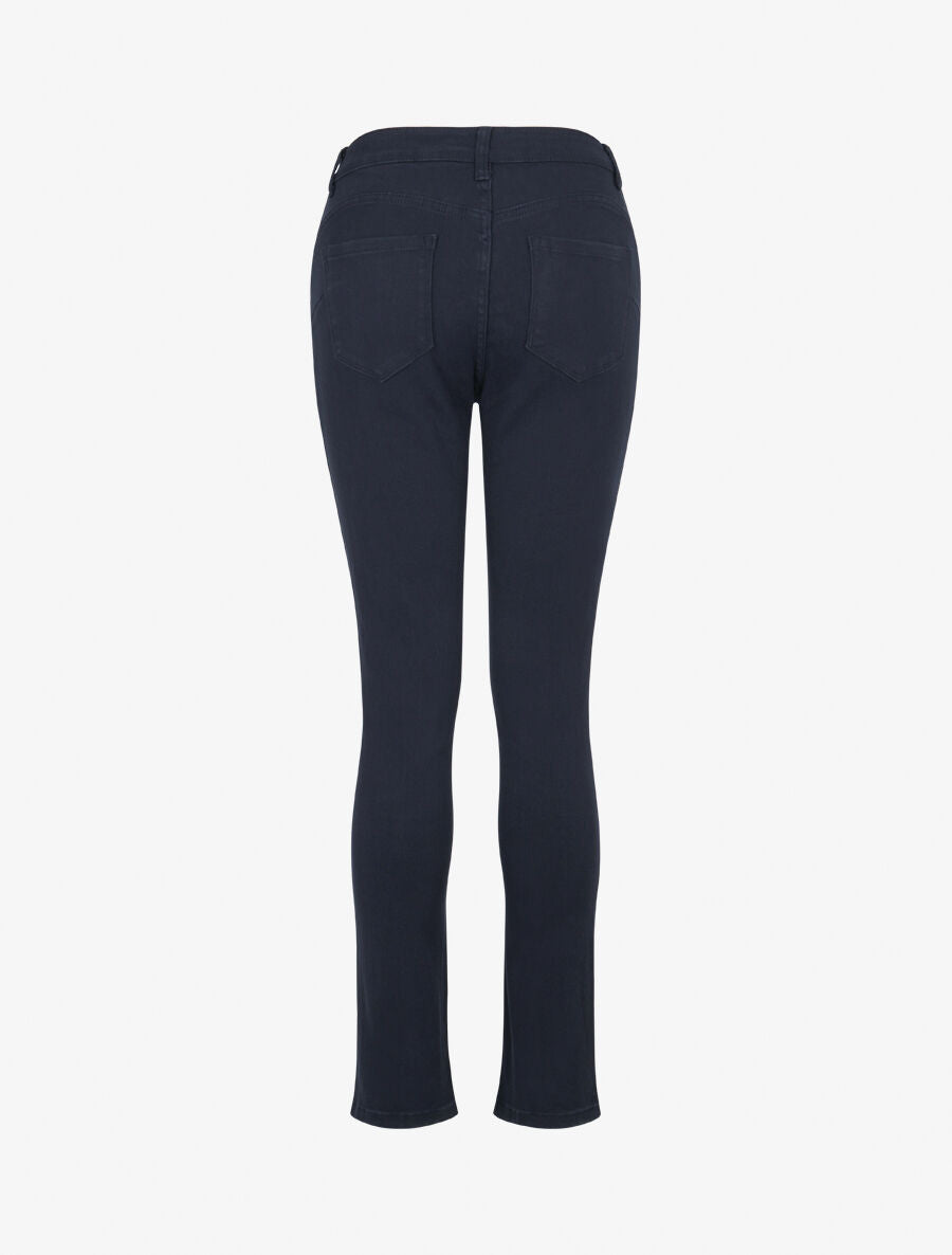 Jean slim push-up basique - Marine - 2