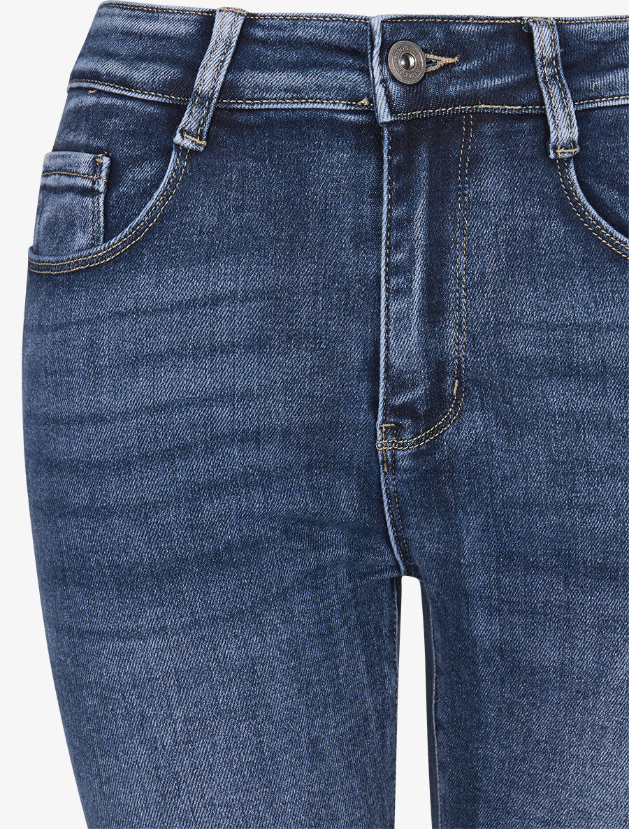 Jean slim casual délavé - Bleu denim - 3