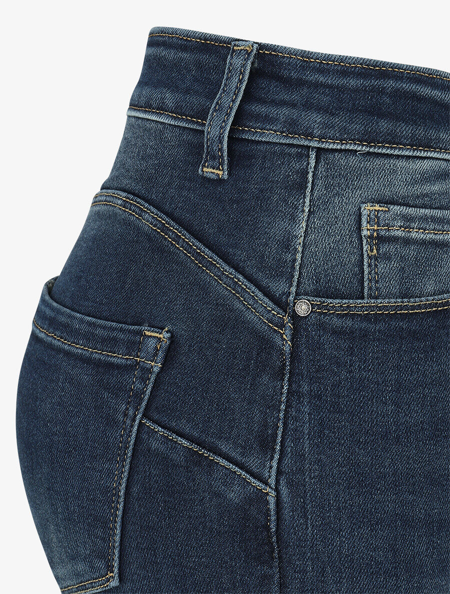 Jean standard push up coupe flare - Bleu - 3