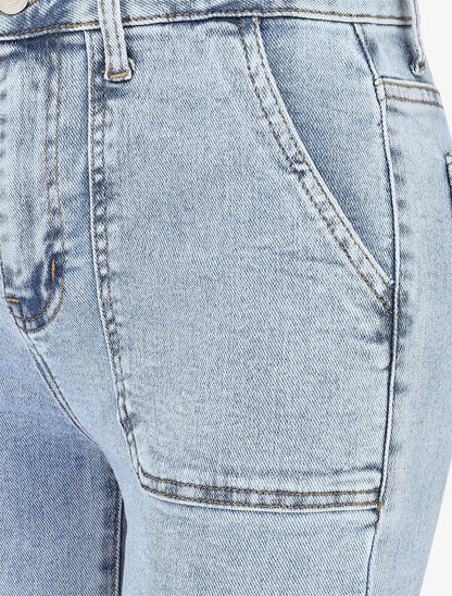 Jean classique coupe flare - Bleu - 3