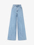 Jean push up wide leg coupe droite - Bleu bleached - 4
